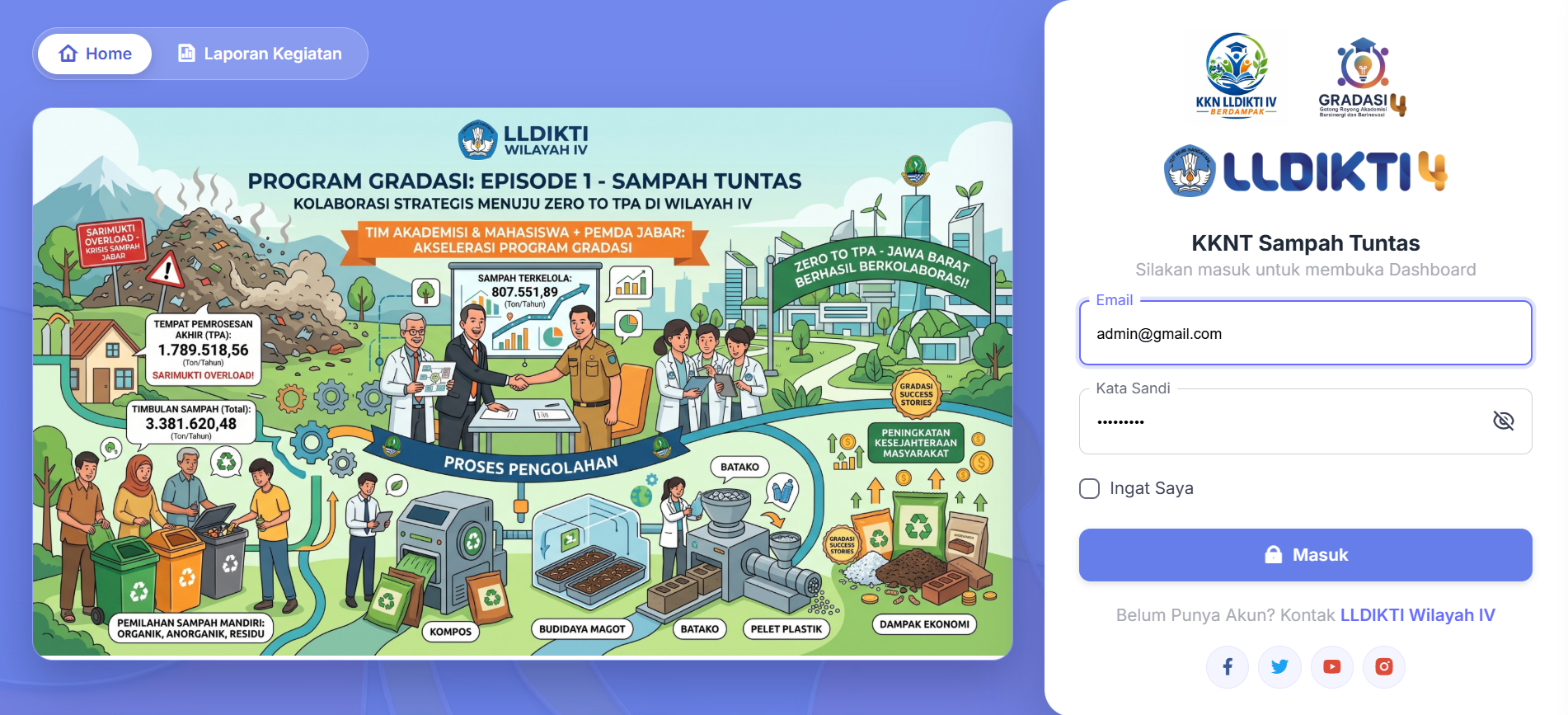 KKN Tematik Sampah Tuntas LLDIKTI 4